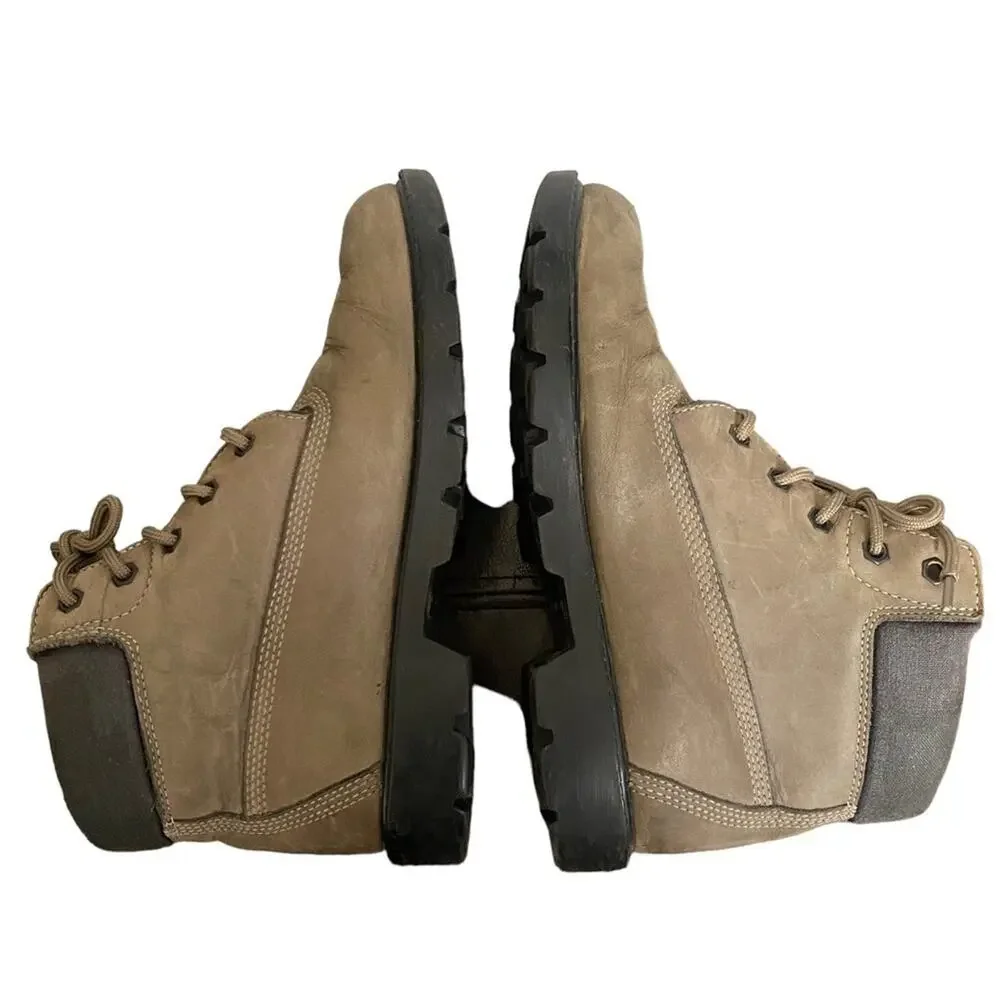 Timberland Boots Kids 4.5M Light Grey Leather Upper Waterproof‎ High Top